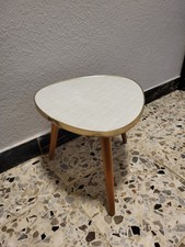 Blumenhocker 50er 60er Jahre Blumenbank Retro Vintage Weiß Nierentisch