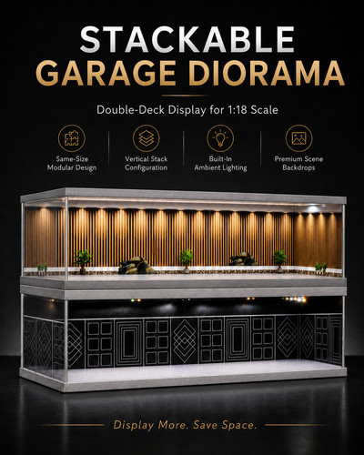 Diorama garage modell - diorama,
