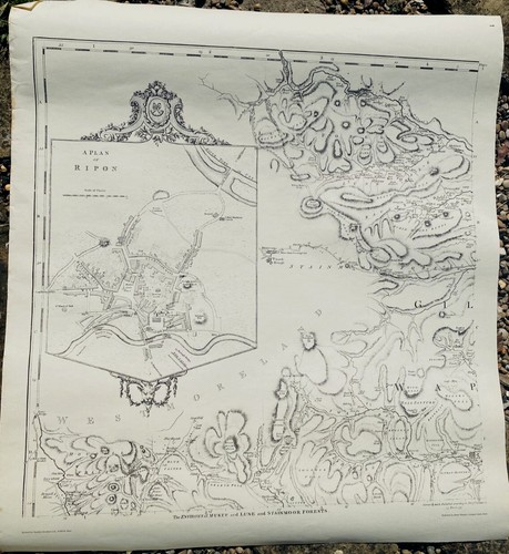 Vintage karte die umgebung von - umgebung,