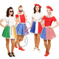 Mädchen 15" Flagge Skater