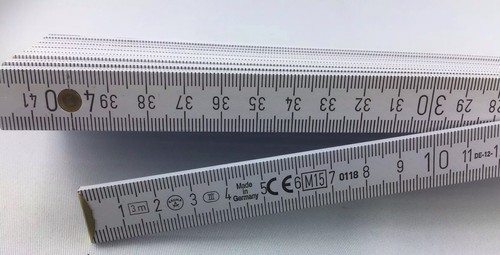 Zollstock m weiß - 4m,