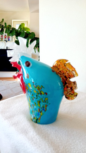 Glas statue huhn - joska,
