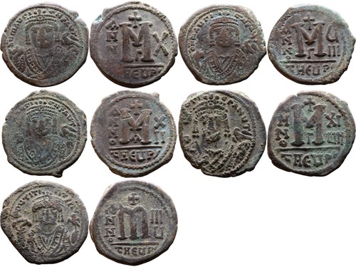 Lot byzantinische follis - 5,