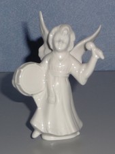 Porzellan Engel Musikant weiß