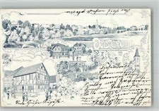 13704956 - 3402 Volkerode Lithographie Gasthaus Ludolph Schule Graben