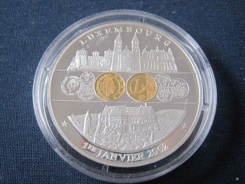 Medaille luxemburg euro 2002 - medaille, 1
