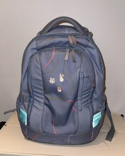 Satch Rucksack / Schulrucksack Hellblau mit Muster