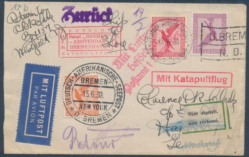 Katapultflug 1930 - katapultflug, 15.6.1930
