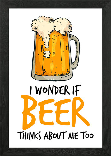 Bierliebhaber wandbild deko - bierliebhaber,
