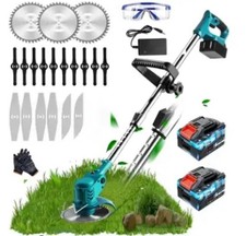 21V Elektro Akku Rasentrimmer mit 2 Akku und Ladegerät Makita Kompatibel in grün