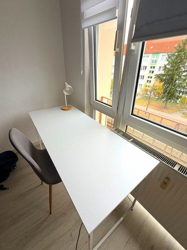 Weißer rechteckiger