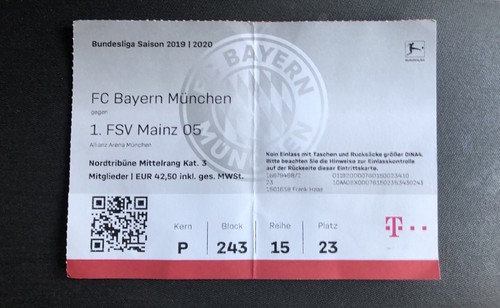 Sammler ticket bayern - ticket,