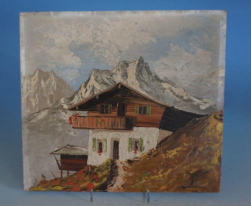 Gemälde öl alpin - gemälde,
