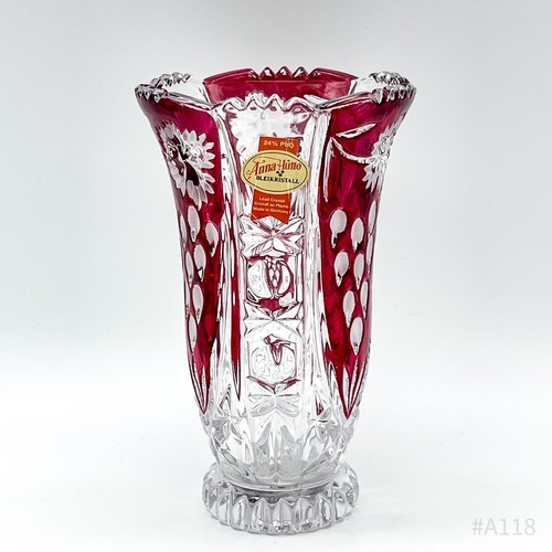 Anna huette bleikristall vase - anna,