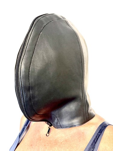 Bdsm leder maske breathplay - bdsm,