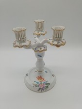 Prunk Kerzenleuchter Kronleuchter Herend Ungarn Hungary Handpainted No 7915/BS