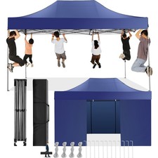 COBIZI Faltpavillon 3x6/3x4,5m Wasserdicht UV 50+ Partyzelt mit Seitenteilen