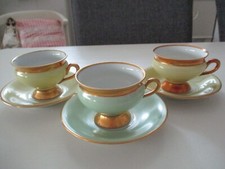 3 Gedeck sehr alte Mokkatassen + 2 Einzelteile - KPM Kjobenhavns