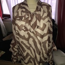 Zara Bluse Damen Gr. L Chiffon