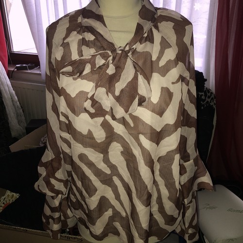 Zara bluse damen l chiffon - damen, gr.
