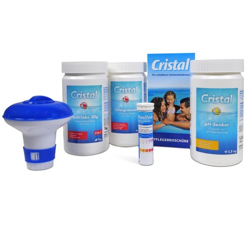 Cristal poolpflege set chlor - cristal, poolpflege-set