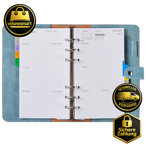 Kalender 2027 ringbuch - a6,