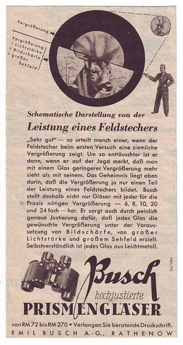 Alte werbeanzeige busch - alte, werbeanzeige.