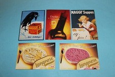 5 Postkarten Maggi, Langnese