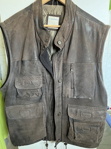 Wildleder weste herren - wildleder,