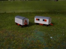 2 Circuswagen Spur N  1:160 3D-Druck fertig gebaut für Circus Anlage etc.