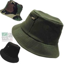 Anglerhut von MFH mit Taschen schwarz oliv woodland Fischermütze Sonnenhut