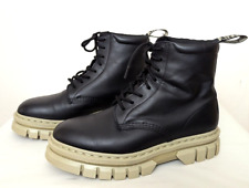 DR. MARTENS BOOTS GR 42 RIKARD 8I STIEFEL SCHWARZ KONTRASTSOHLE DOC SCHUHE D2413