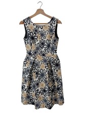 HALLHUBER DONNA A-Linien Kleid Damen Kleid Gr. DE 34 creme-schwarz-weiß Elegant