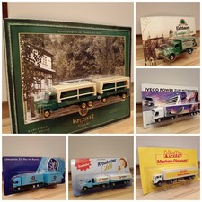 6 LKWs Werbemodell 1:87