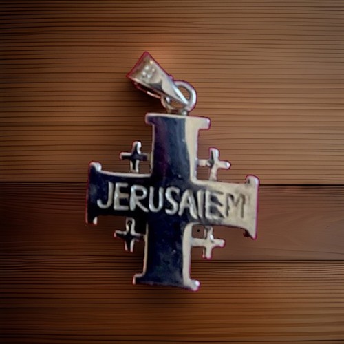 Kreuz aus silber jerusalem - aus,