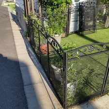 5tlg. Zaun Metallzaun