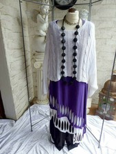 1293 MOONSHINE Shirt Löcher Borte Gr 3 weiß