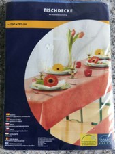 blaue Tischdecke mit Fleckschutzausrüstung, ovp. ca. 260 x 90 cm