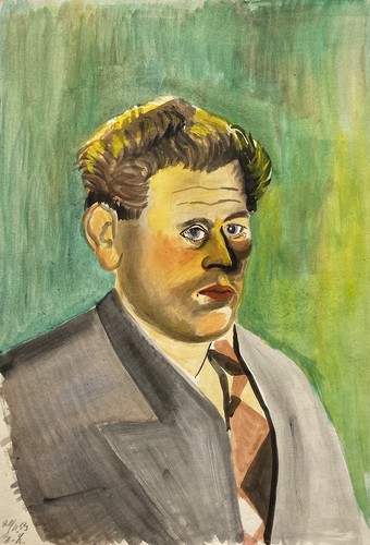 Naiv expressionist mann - naiv,