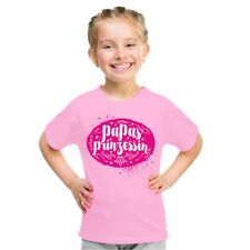Mädchen TShirt mit lustigen Spruch Papas Prinzessin Kinder pink Geschenk Tochter