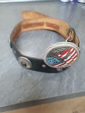 Harley Davidson Gürtel Schnalle SSI  USA Leder Concho Biker