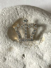 Modeschmuck Brosche Krone mit