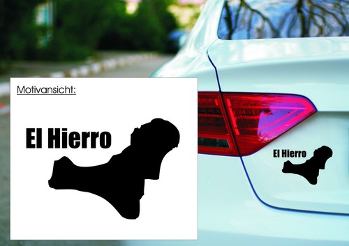 Kfz aufkleber hierro - el,