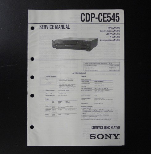 Original sony cdp ce545 - original,