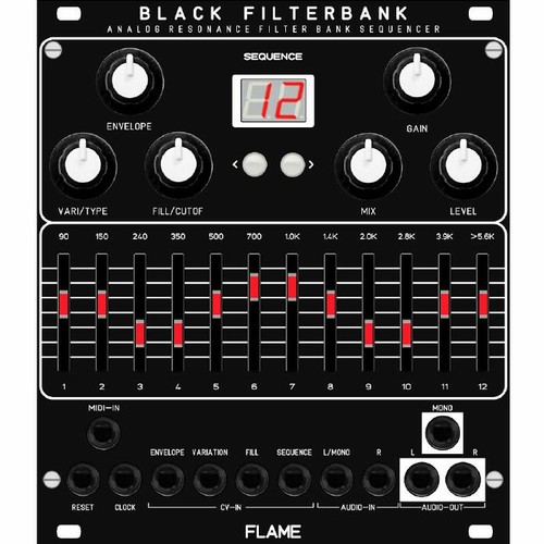 Flame black filterbank analog - flame,