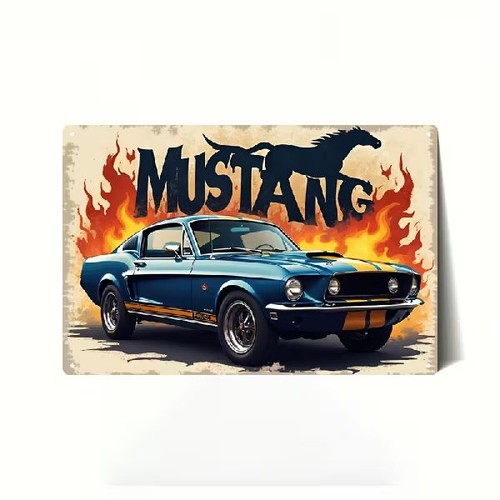 Blechschild ford mustang - blechschild,