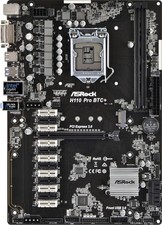 ASRock H110 Pro BTC+ Mainboard ATX LGA1151 DDR4 OHNE Zubehör OHNE I/O Shield