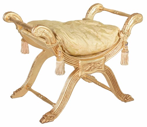 Fussbank hocker barock - hocker,