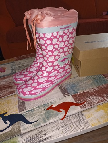 Kangaroos gummistiefel rosa - gummistiefel,