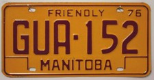 Manitoba Nummernschild Kanada
